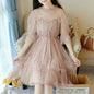 Women's Fairy Dress with Spring and Summer Net Yarn Skirt