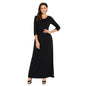 Plus Size Long Sleeve Round Neck Dress with Pockets